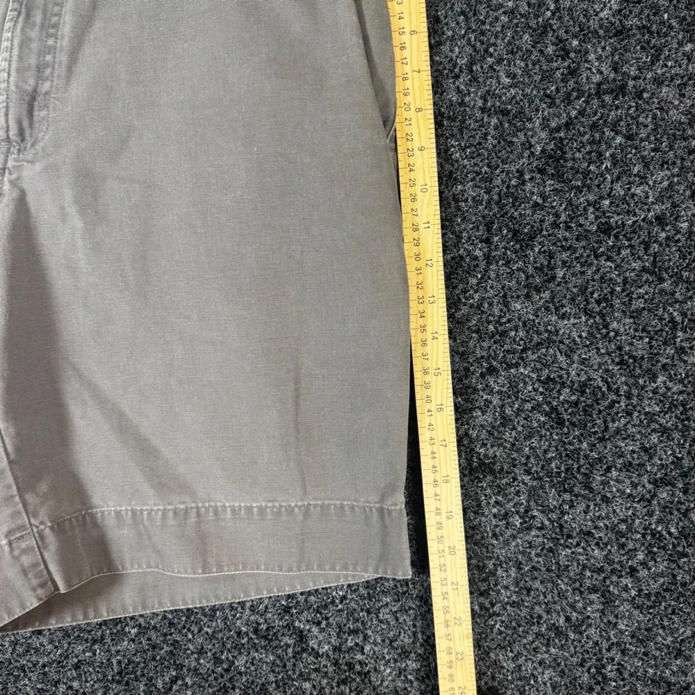 Columbia Mens Gray Canvas Utility Shorts Size 38 Cotton Hiking Cargo AM4194